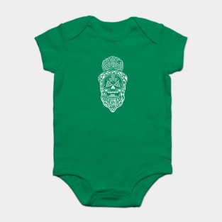 Celtic Sugar Skull (white) Baby Bodysuit